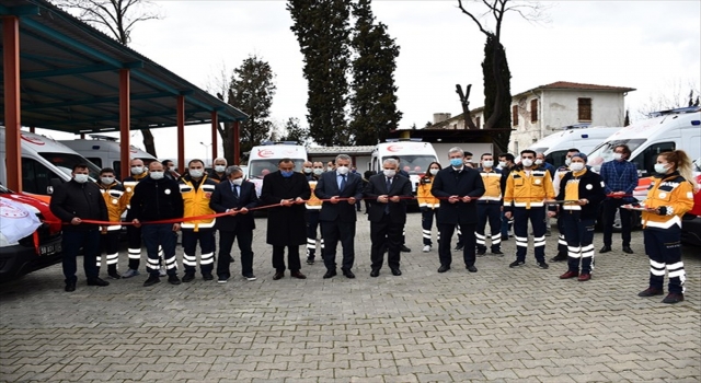 Tekirdağ’a tahsis edilen ambulanslar törenle teslim alındı