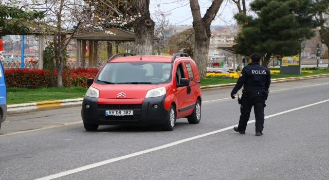 Tekirdağ’da sokağa çıkma kısıtlamasında denetimler sürüyor