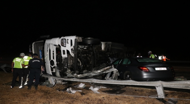 Edirneİstanbul Otoyolu’nda zincirleme trafik kazasında 6 kişi yaralandı