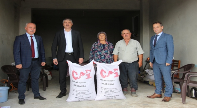 Edirne’de üreticilere yüzde 75 hibeli yem bitkisi tohumu dağıtıldı