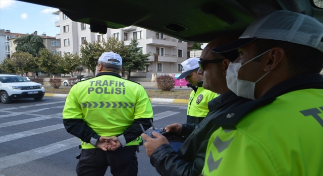 Kırklareli’nde yaya önceliği ihlalleri drone ile denetlendi