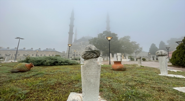 Sisle kaplanan Selimiye Camisi güzel görüntüler oluşturdu