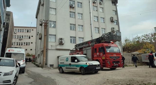 Keşan Vergi Dairesi’nde çıkan yangın söndürüldü