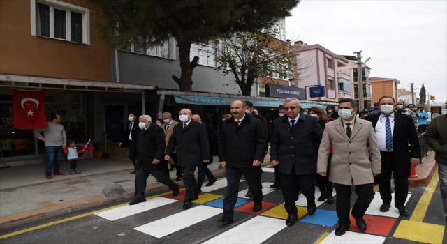 Keşan’da Rasim Ergene Caddesi yeni yüzüyle hizmete açıldı