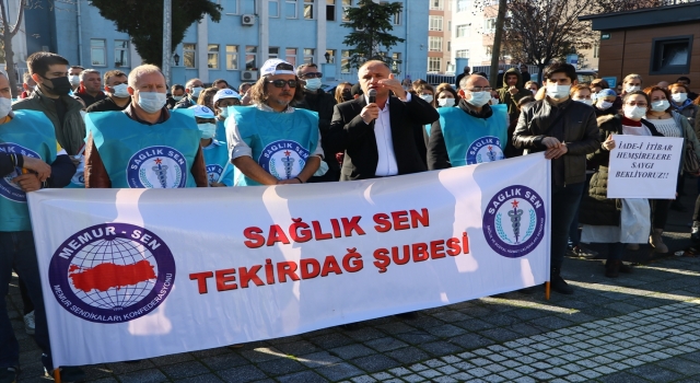 SağlıkSen Tekirdağ Şubesi ”doktorlara yapılan zammın tüm sağlıkçıları kapsamasını” istedi