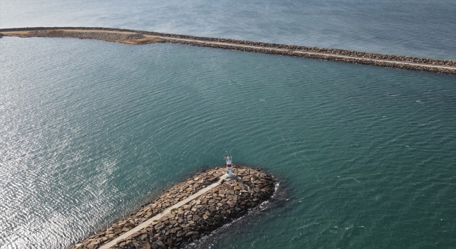 Edirne’de Enez Deniz Gümrük Kapısı liman inşaatı sürüyor