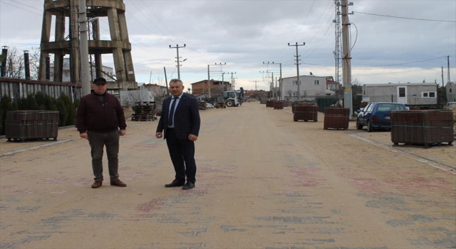 Kavaklı Beldesi’nde yol yapım çalışması