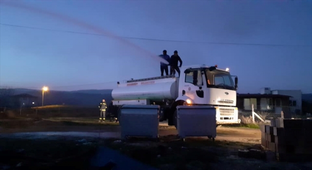 Kırklareli’nde samanlıkta çıkan yangın söndürüldü