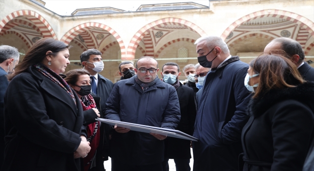 Bakan Ersoy Edirne’de restorasyonları devam eden eserleri inceledi