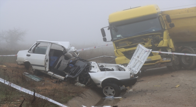 Kırklareli’nde tırla çarpışan otomobilin sürücüsü öldü