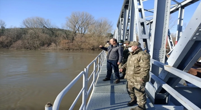 Edirne Valisi Canalp hudutta inceleme yaptı