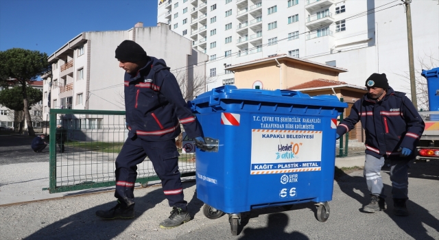 Kapaklı’da ”mavi konteyner” sayısı 154’e ulaştı