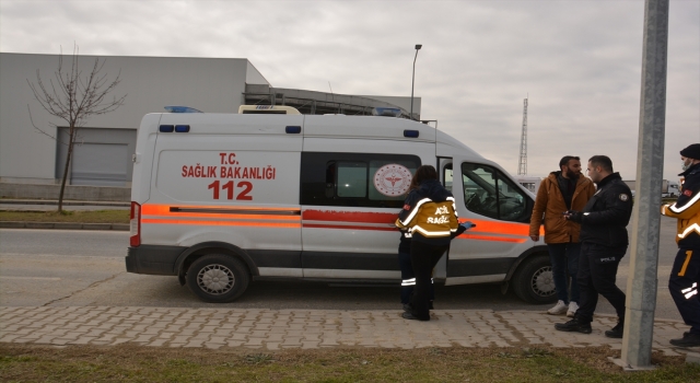 Tekirdağ’da otomobille tırın çarpışması sonucu 1 kişi yaralandı