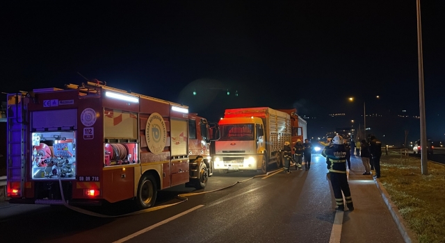 Tekirdağ’da iki tırın çarpıştığı kazada bir kişi yaralandı