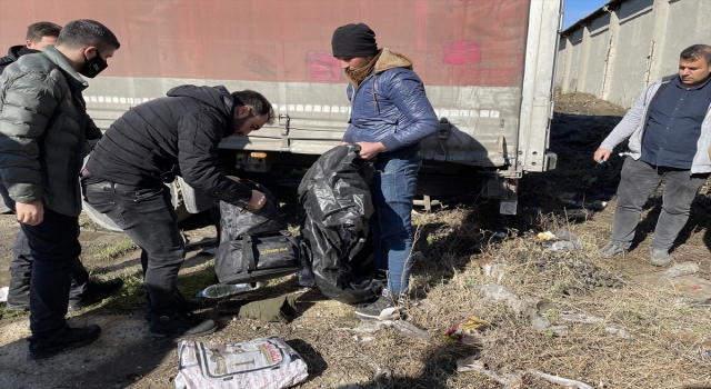 Tekirdağ’da tırın dorsesinde 2 düzensiz göçmen yakalandı