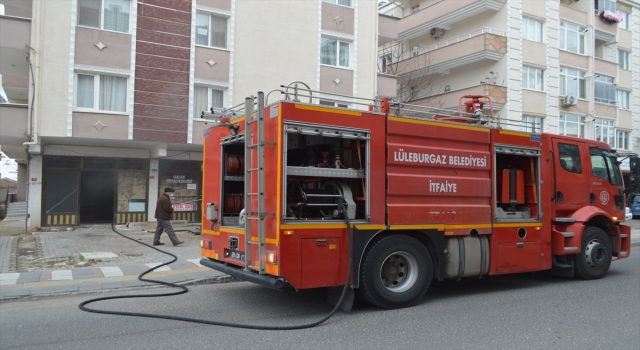 Kırklareli’nde iş yerinde çıkan yangın söndürüldü