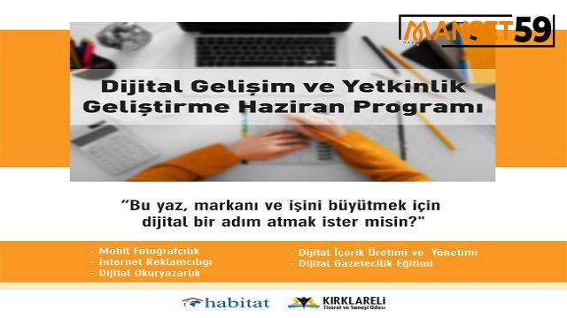 , “Kırklareli Dijital Gelişim ve Yetkinlik Eğitim Programı” başlıyor