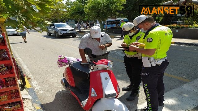 Keşan’da motosikletlere yönelik uygulama yapıldı