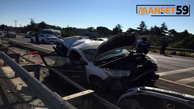 Tekirdağ’da feci kaza: 2 ölü, 1’i ağır 4 yaralı