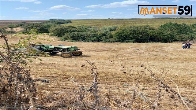 Tekirdağ’da traktörün devrilmesi sonucu sürücü öldü