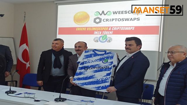 CRİPTOSWAPS ERGENE VELİMEŞESPOR’A SPONSOR OLDU