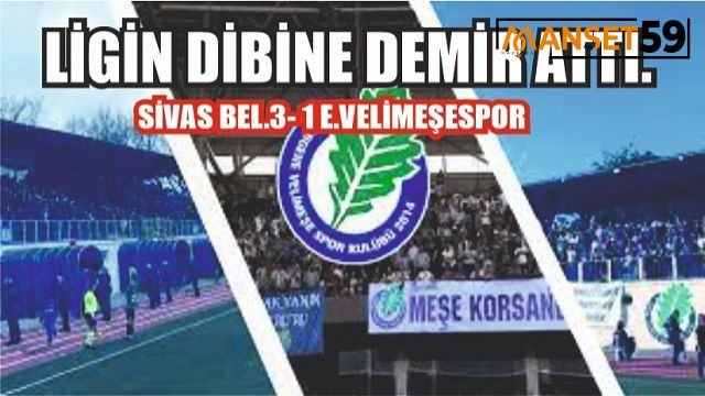 ERGENE VELİMEŞESPOR LİGİN DİBİNE DEMİR ATTI