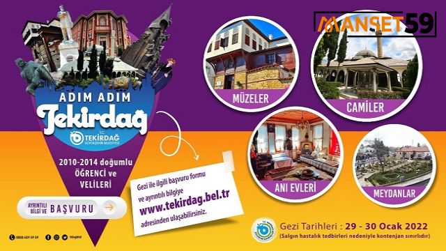 BÜYÜKŞEHİRDEN 'ADIM ADIM TEKİRDAĞ' KÜLTÜR TURU