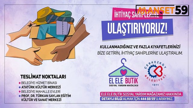 EL ELE BUTİK MAĞAZASI İYİLİK DAĞITMAYA DEVAM EDİYOR