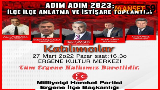 MHP’DE SIRADAKİ DURAK ERGENE