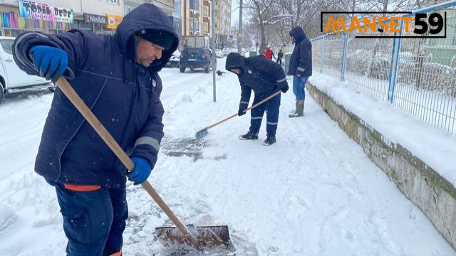 SARAY BELEDİYESİ KAR TEYAKKUZUNDA