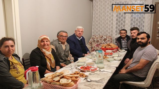 BAŞKAN YÜKSEL VATANDAŞIN İFTAR SOFRASINA KONUK OLDU