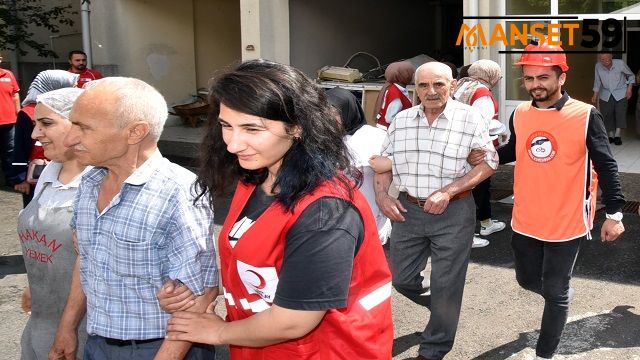 Çorlu Belediyesi Arama Kurtarma Ekipleri Tatbikata Katıldı