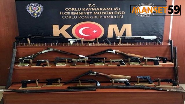 Tekirdağ'da 'kaçak silah imalatı' operasyonunda 26 gözaltı