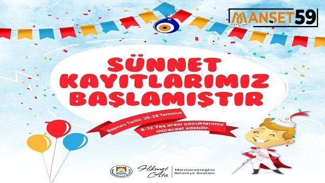 TOPLU SÜNNET ŞÖLENİ KAYITLARI BAŞLIYOR