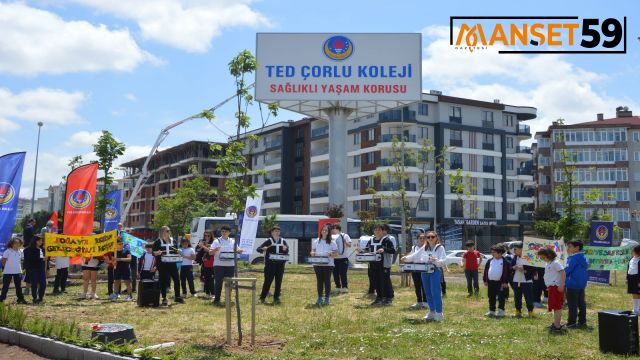 TED Çorlu Koleji Sağlıklı Yaşam Korusu Açıldı