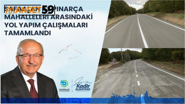 SAFAALAN İLE PINARÇA MAHALLELERİ ARASINDAKİ YOL YAPIM ÇALIŞMALARI TAMAMLANDI