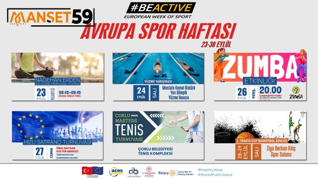 Avrupa Spor Haftası Etkinliklerle Kutlanacak